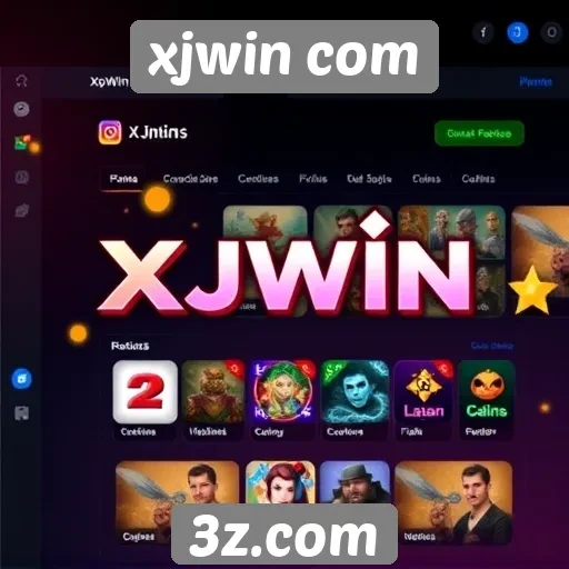 Interface e navegação no site xjwin